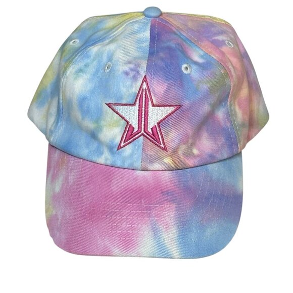 NWOT Jeffree Star Womens Ltd. Ed. Embroidered Tie Dye Adjustable Cap - Picture 1 of 6